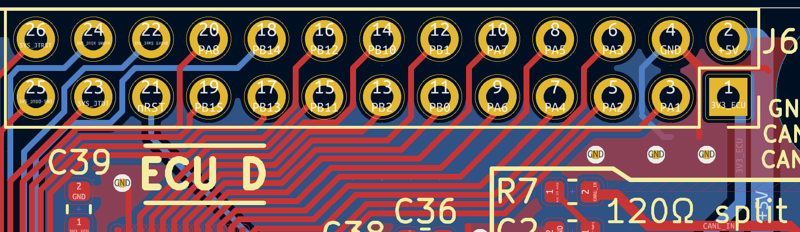 ECU D 扩展端口布局